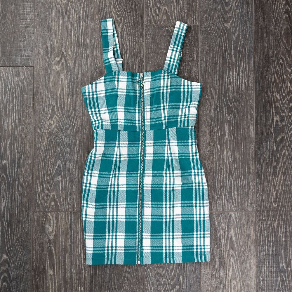 Forever 21 Green Plaid Dress Small
